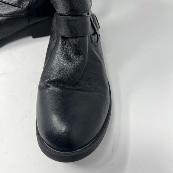 Steve Madden Ellle leather boots in black size 8.5 - Picture 5 of 14